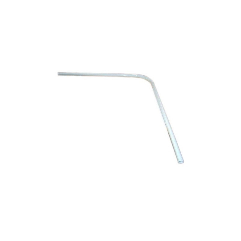 Barral curvo - Aluminio blanco 75x75cm