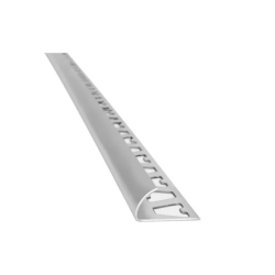 Guardacanto Arco - Aluminio cromado mate 10 mm x 2.50 m - ATRIM