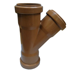 Ramal desague simple 45° hh 110mm x 100mm