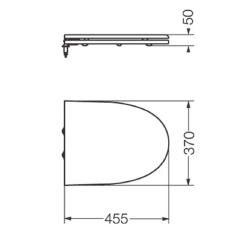 Asiento inodoro Marina blanco Laqueado Ferrum - THIM