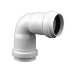Codo pvc 90° de 110mm hh junta elástica