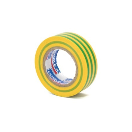 Cinta aislante pvc 18 mm x 10 mts amarillo/verde