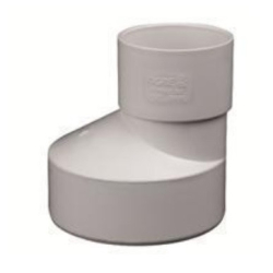 Reducción pvc excéntrica 50mm x 40mm