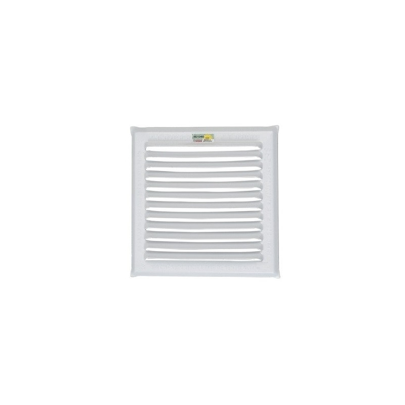 Reja ventilación esmaltada blanca 20x20 - 100cm2 para amurar aprobado
