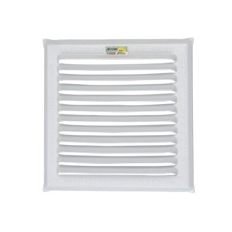 Reja ventilación esmaltada blanca 20x20 - 200cm2 para amurar aprobado