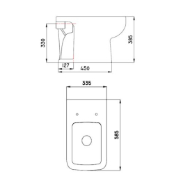FERRUM TRENTO INODORO CORTO BLANCO IECMJ