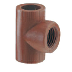 Tee fusión 1" - rosca plástica central (H) hidro 3