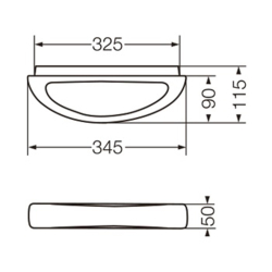 Accesorio embutido toallero integral blanco Ferrum ATS8C