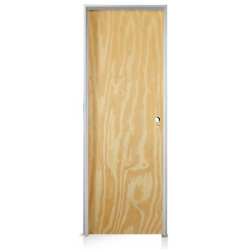 Puerta placa pino - Marco de alumino blanco 70x07 super eco - Valentinuz (Izquierda)