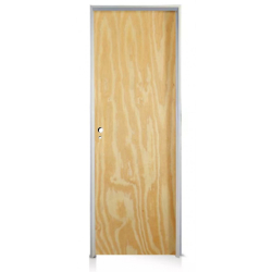 Puerta placa pino - Marco de alumino blanco 80x07 super eco - Valentinuz (Derecha)