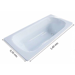 ROCA-BAÑERA ACERO SACHA 1.40M BLANCA