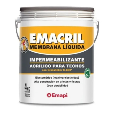 Membrana líquida blanca x 4kg - Emacril - EMAPI