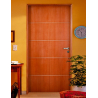 Puerta Placa 2006 Americana - MDF de 5.5mm - Cedrillo con marco de madera de cambara (Izquierda) 60x15