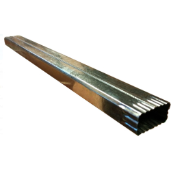 Caño chapa galvanizada retangular 2x4" x 1 metro