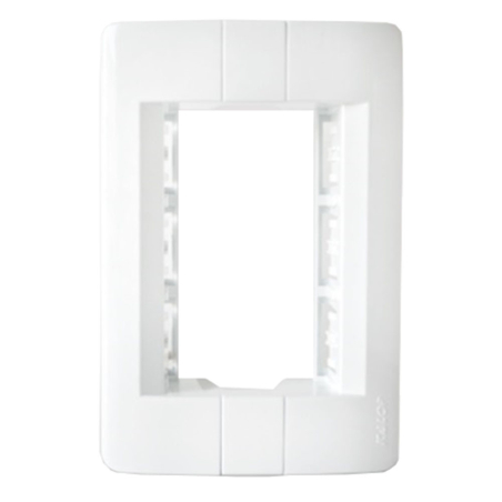 Bastidor - Tapa blanca Donna - Kalop - 3 modulos - KL40615