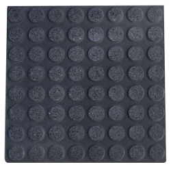 Baldosón Burnish goma negro con negro 40x40x2.0 - X unidad