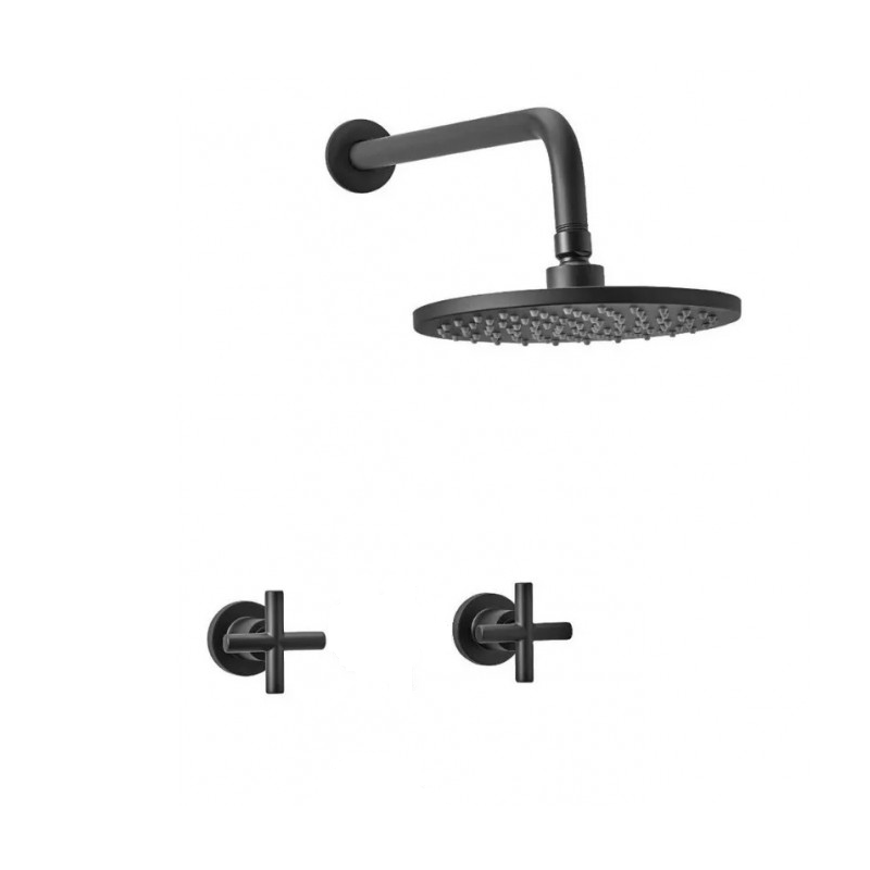 Grifería Peirano Black Velvet - Ducha embutir sin transferencia