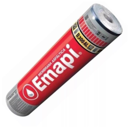 Membrana asfáltica 25kg con aluminio 1x10-D300 EMAPI