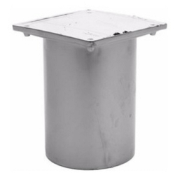 Portareja 8x8cm - Tapa ciega Acero 40