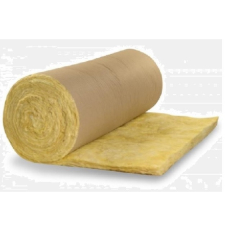 Lana de vidrio con pale kraft plastificado - 38mm - 1.20x18m Rollo INROTS