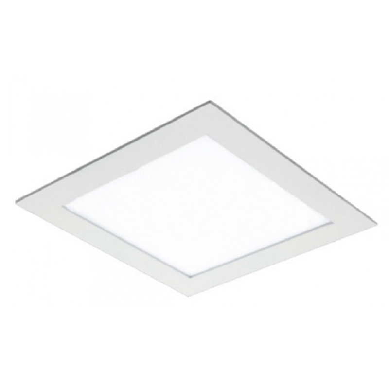 Lámpara de techo cuadrada Led embutida 29x29cm - 24W-6500K