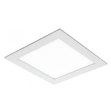 Lámpara de techo cuadrada Led embutida 29x29cm - 24W-6500K