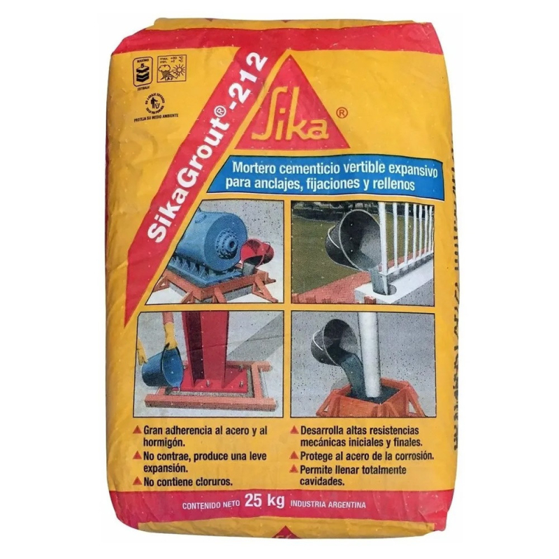 Grout 212 Anclaje y nivelación 25Kg - SIKA