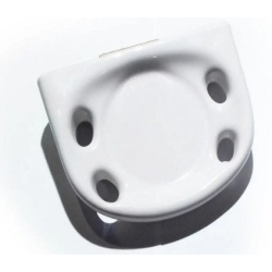 Accesorio baño Oniro Porta Cepillos Adhesivo Loza Blanco
