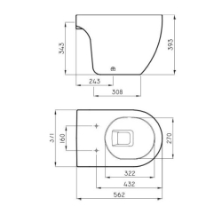 Ferrum fontana inodoro corto blanco IOCQJ