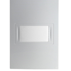 Tapa 1 modulo rectangular base blanco schneider