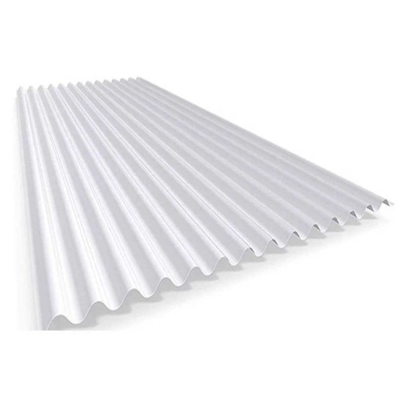 Chapa sinusoidal traslúcida polipropileno blanca 0.7mm x 13.00m