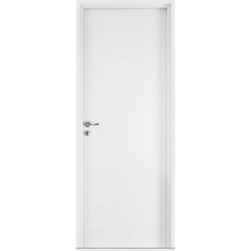 Puerta Oblak simple contacto practika blanca marco madera enchapado 70x10 (Derecha)