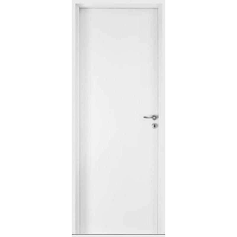 Puerta placa Oblak simple contacto Practika blanca - Marco aluminio (Izquierda) 80x7