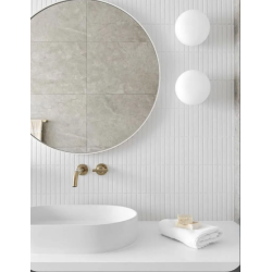 Fika Stackbond matte white 30x29.6cm - X unidad