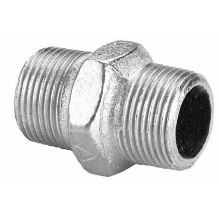 Rosca con tuerca hierro galvanizado 1 1/2"