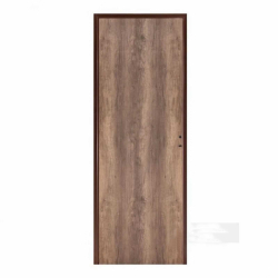 Puerta placa Oblak simple contacto Tekstura - Lisa nogal - Marco chapa 18 (Izquierda) 80x10cm