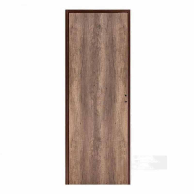 Puerta placa Oblak simple contacto Tekstura - Lisa nogal - Marco chapa 18 (Izquierda) 80x10cm