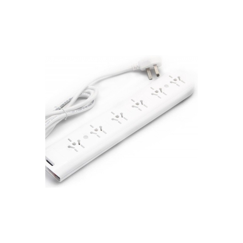 Zapatilla multinorma - 6 tomas Cable: 1.5 m prolongador multinorma
