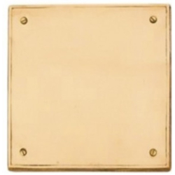 Tapa simple para piso 15x15 - Bronce Pulido