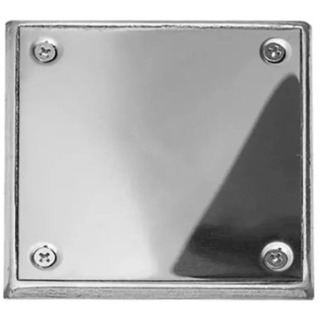 Tapa simple para piso 15x15 acero inoxidable