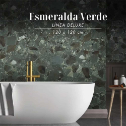 SPL 6mm Esmeralda verde Pulido 120x120cm - 2da calidad