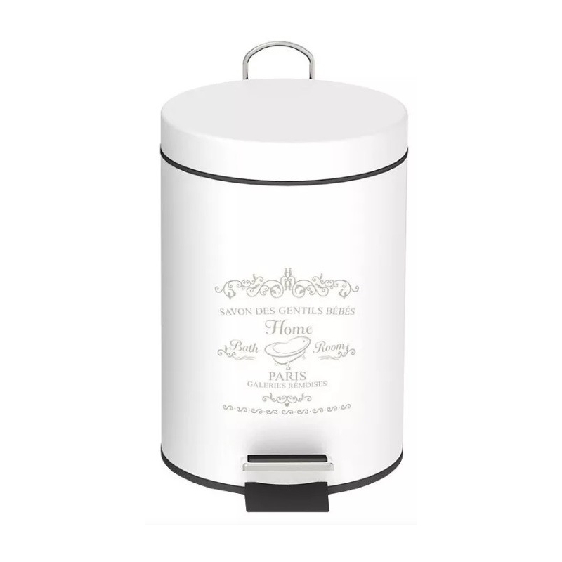 Cesto blanco home paris con pedal 3lts - Daccord