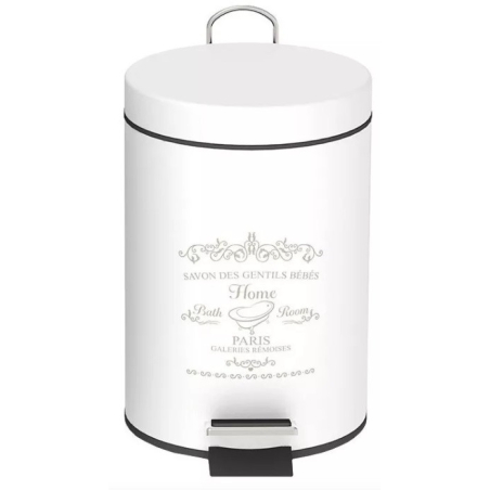 Cesto blanco home paris con pedal 3lts - Daccord