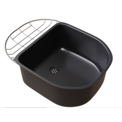 Pileta ABS Johnson negra con aro para Luxor