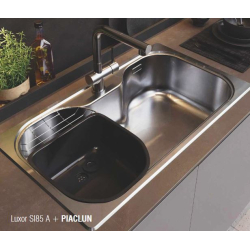 Pileta ABS Johnson negra con aro para Luxor