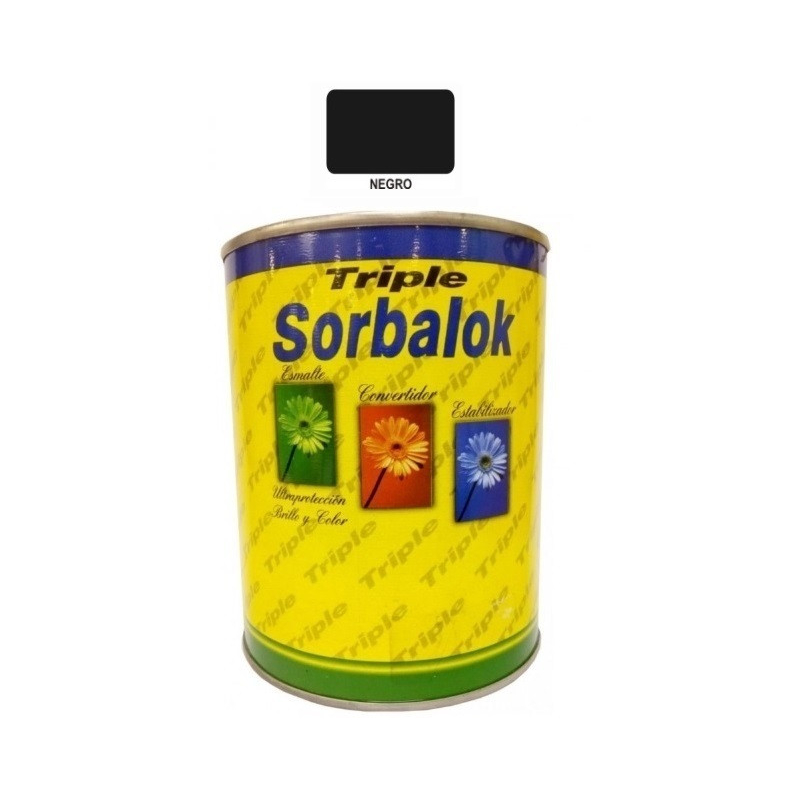 Sorbalok triple negro satinado x 1/2lt