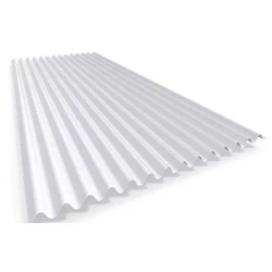 Chapa sinusoidal traslúcida polipropileno blanca 0.7mm x 11.00m