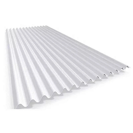 Chapa sinusoidal traslúcida polipropileno blanca 1.8mm x 8.50m