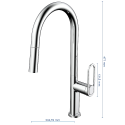 Grifería Vasser Jaspe - Monocomando cocina mesada cromo