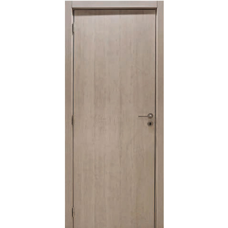 Puerta placa Elite Fresno - Simple contacto - Marco madera (Izquierda) 80x14x220